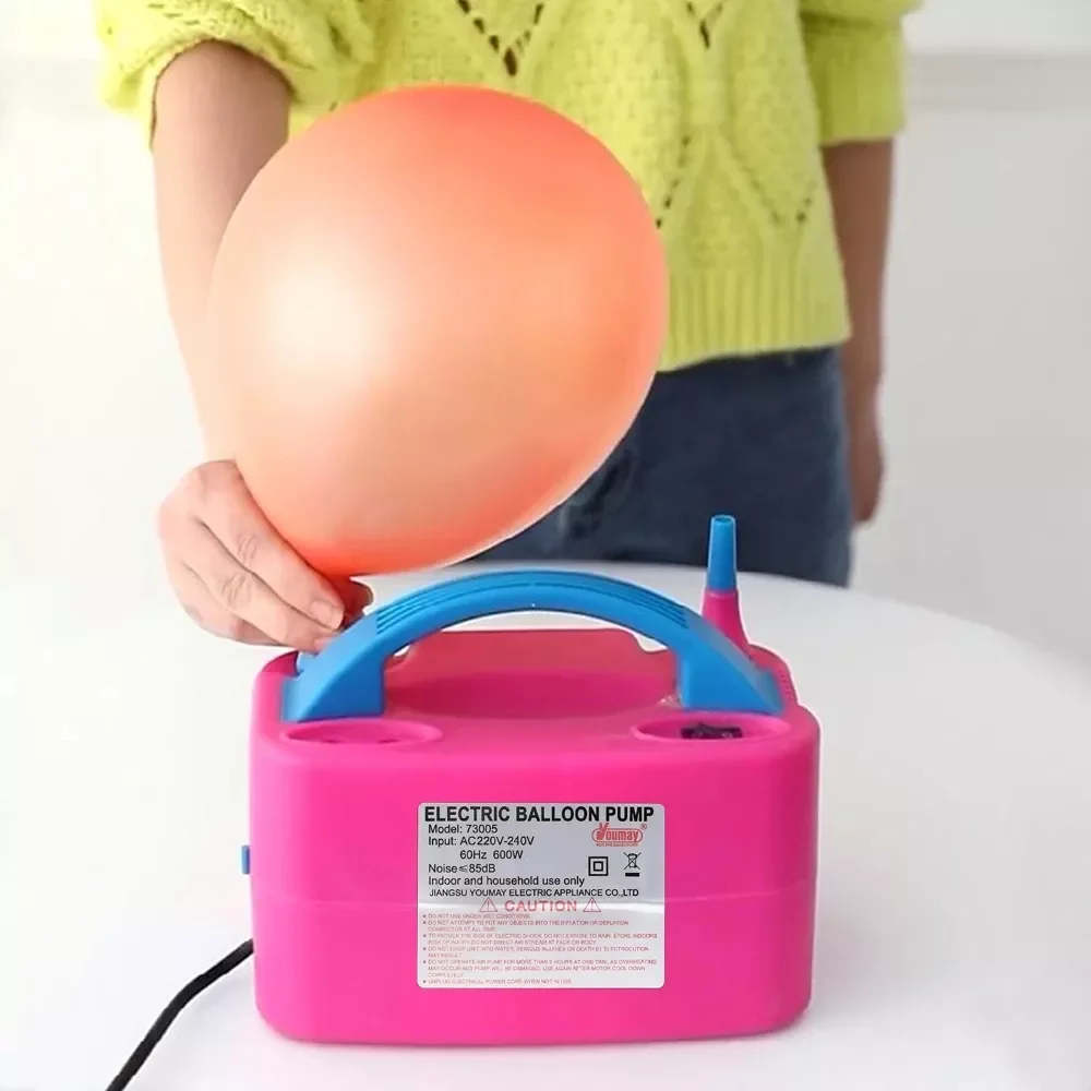

Voltage Double Hole AC Inflatable Balloon Air Balls All Style Inflator Portable Air Blower