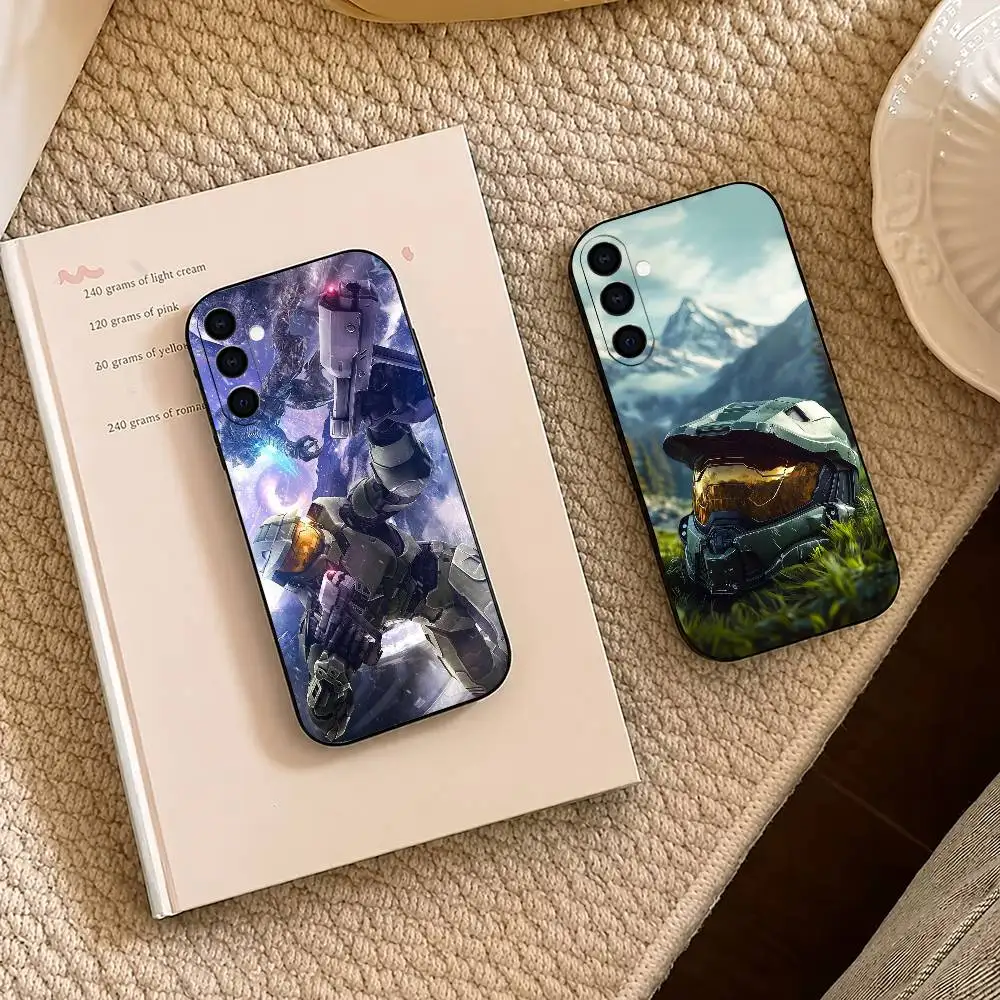 Фото Чехол для телефона Game Space H-Halos-es Gun Black из мягкого силикона для Samsung A73 20,21,22,31,32,52,53,72 №1