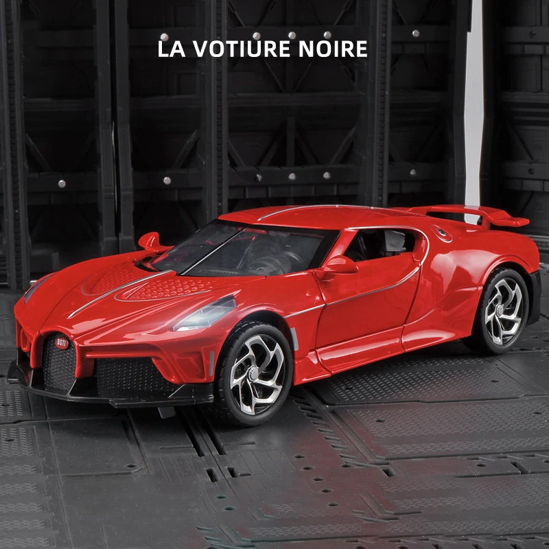 Модель автомобиля Bugatti lavoiturenсветозащитного черного дракона 1:24 игрушечный