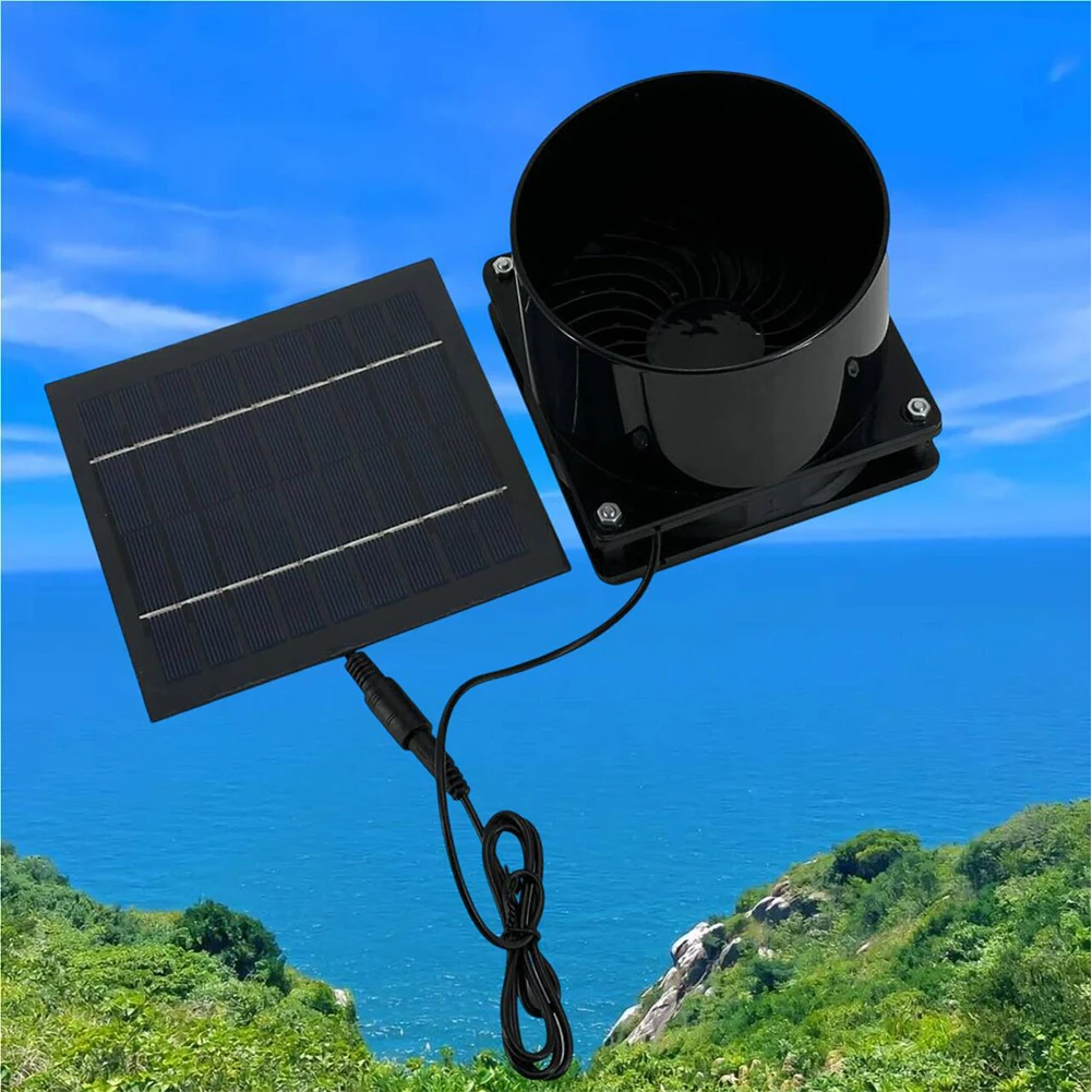 Вентилятор для теплицы 5 Вт 6 В Солнечный вентилятор Улучшенная вентиляция