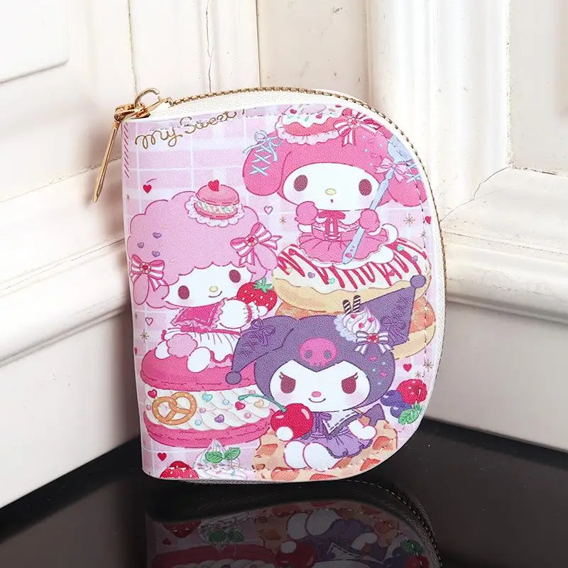 

Аниме Sanrio Y2K Kuromi Stuff Cinnamoroll мультфильм Милая моя мелодия Аниме Дети Девочка леди кошелек сумки для девочек Kawaii кошелек для детей