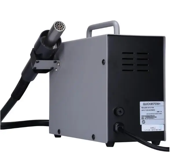 

QUICK 857DW + Bga наладочная станция 580 Вт, тепловая пушка с нагревателем, SMD паяльная станция