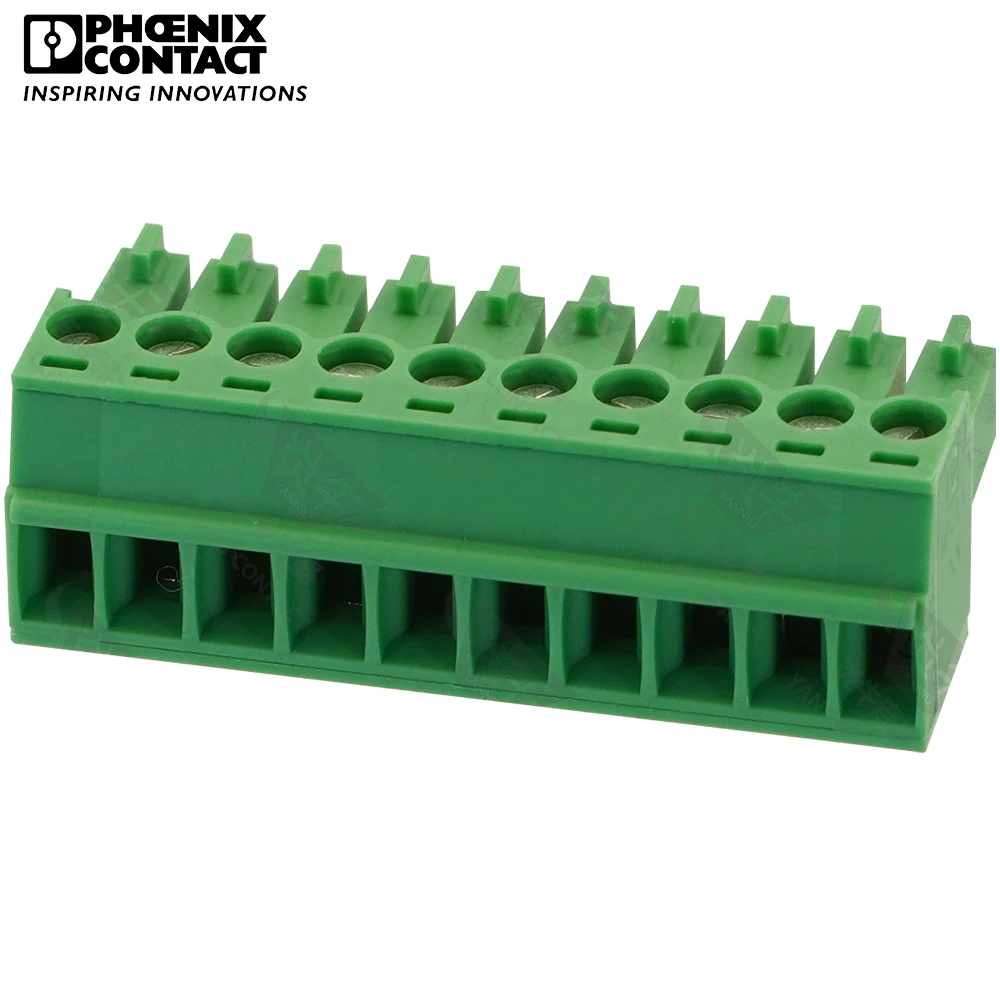 

Оригинальный подлинный контактный разъем Phoenix, 1 шт., 3,5 мм, подключаемый клеммный блок с 10 контактами, MC 1,5 ST 3,5 1840447 8A 160V