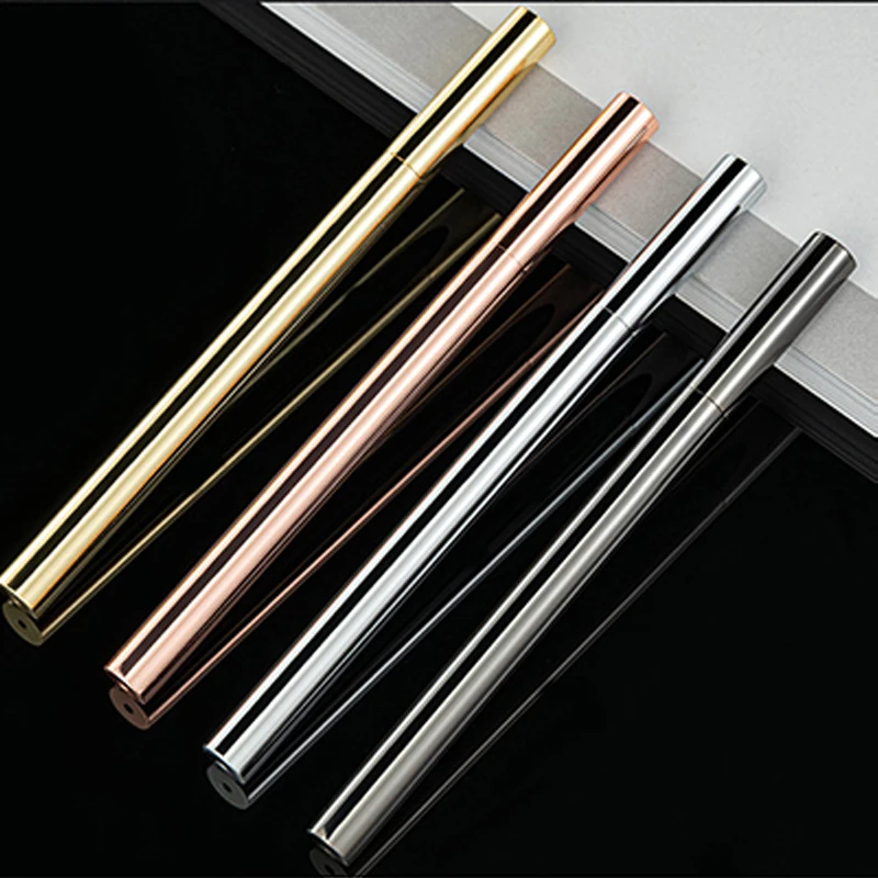 

Luxury Metal Retro Brass Ballpoint Pens Gold/silver Business Signature Creative Gel Pen Student Writing Supply Korean Stationery