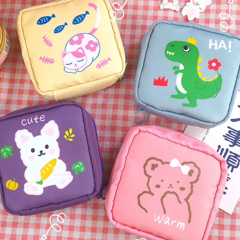 

Сумка для хранения гигиенических салфеток, женская сумка для тампонов, кредитный бумажник, органайзер для косметики и помады, нейлоновый Ко...