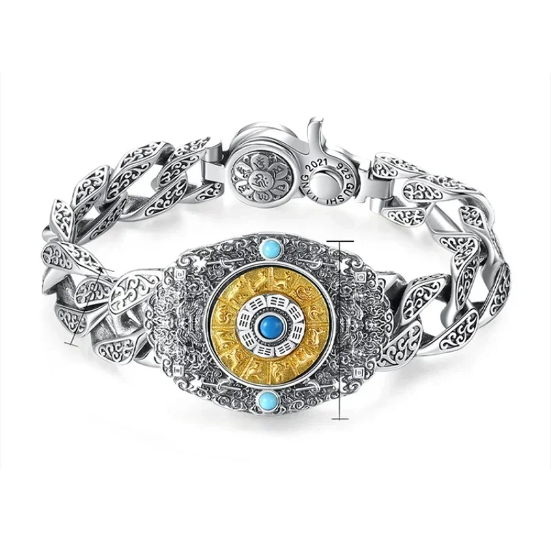 Мужской браслет из серебра 925 пробы