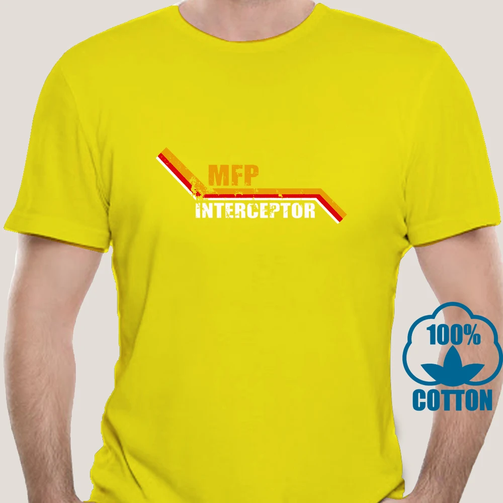 0902X Mad Max MFP перехватчик вдохновленная фильмом Футболка-V8 автомобиль