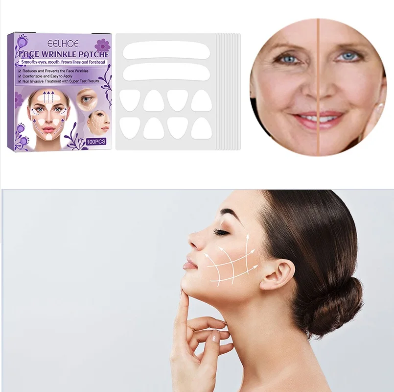 

100 шт./упаковка, невидимые наклейки для лица