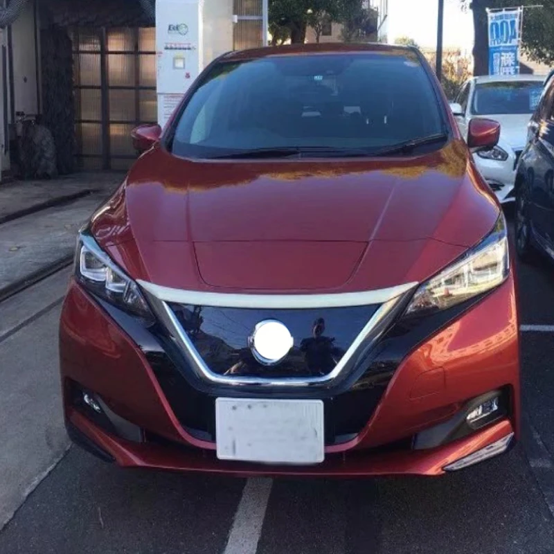 Подходят для Nissan Leaf ZE1 2017 18 19 20 2021 ABS Хромированная передняя решетка двигателя