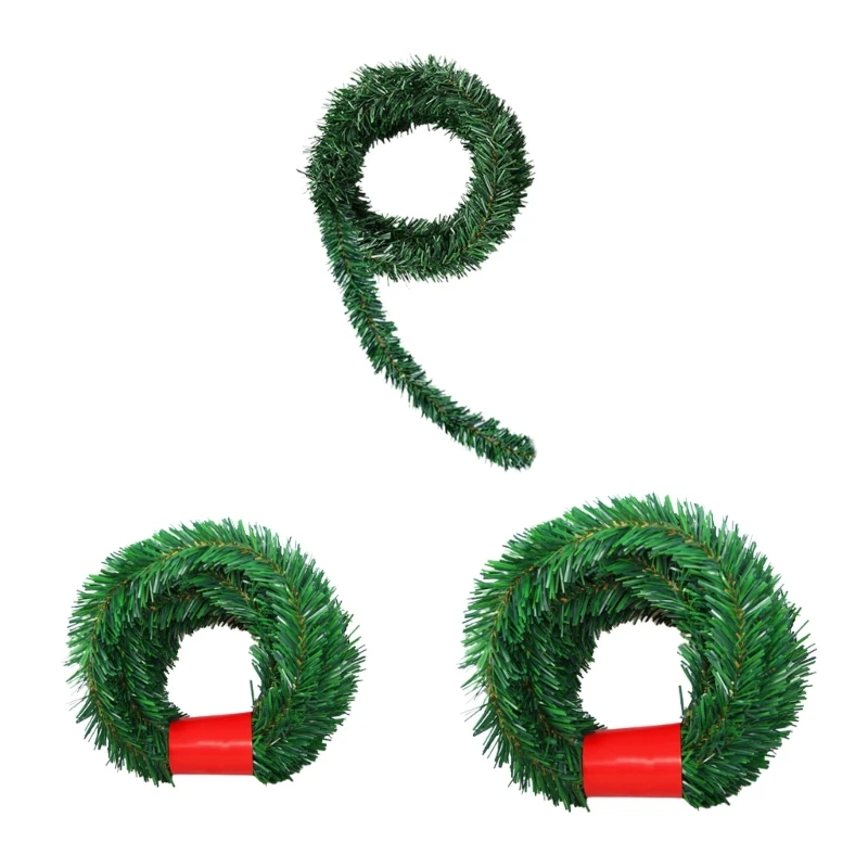 

Artificial Christmas Rattan DIY Green Leaves Birthday Party Decor