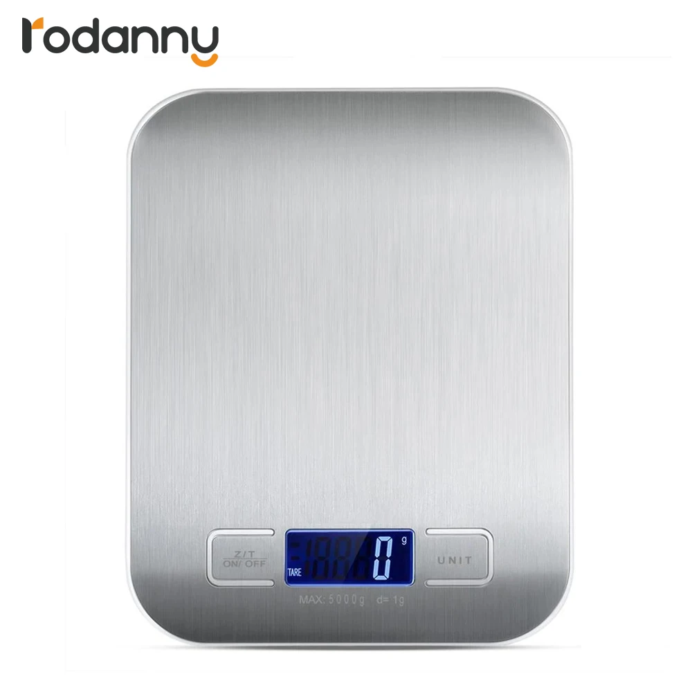 

Rodanny Digital Kitchen LCD Display 1g Precise Stainless Steel Food Scale for Cooking Baking Weighing Scales Electronic