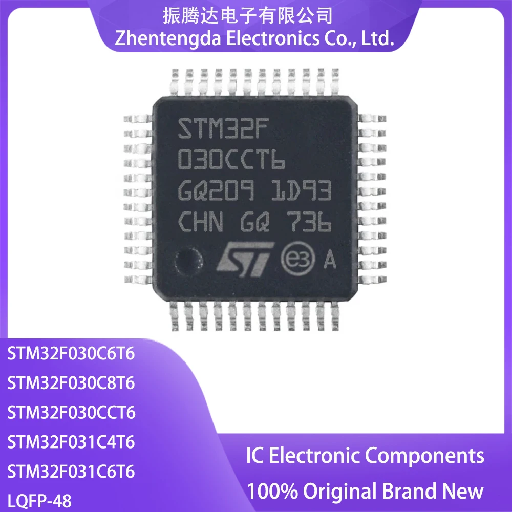 

STM32F030C6T6 STM32F030C8T6 STM32F030CCT6 STM32F031C4T6 STM32F031C6T6 STM32F030 STM32F031 STM32F STM IC MCU LQFP-48