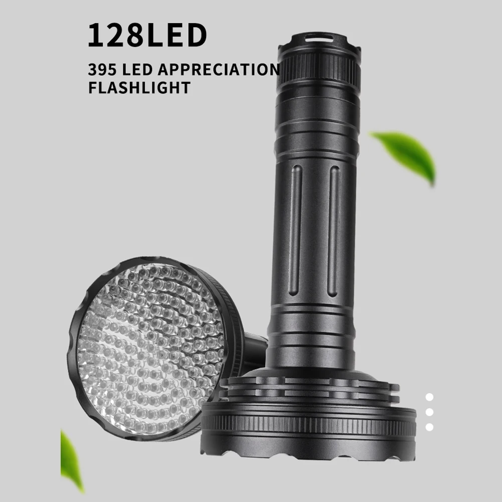 

Waterproof Portable 128 LED UV Ultraviolet Inspection Torch Lamp Multifunctional 395nm Fluorescent Detector Lighting Flashlight