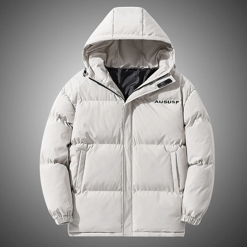 5XL Men's White Duck Down Jacket Warm Hooded Thick Puffer Jacket Coat Male Casual High Quality Overcoat Thermal Winter Parka Men