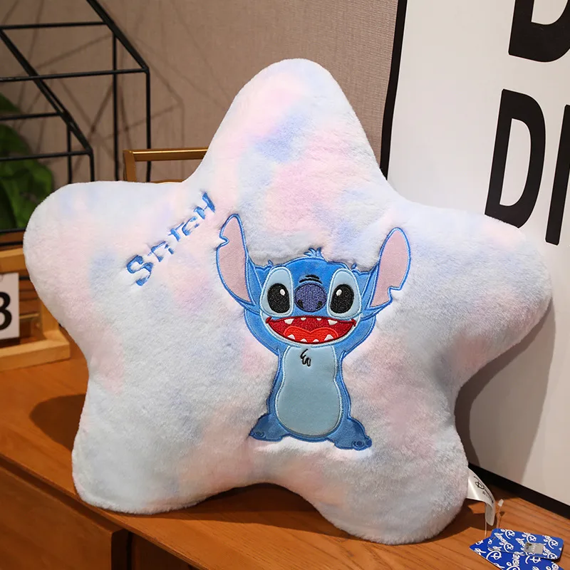 

Genuine New Disney Stitch Stitch Strawberry Bear Three-Eyed Monster Winnie the Pooh Plush Doll Pillow Cute Sofa Car Seat Cushion