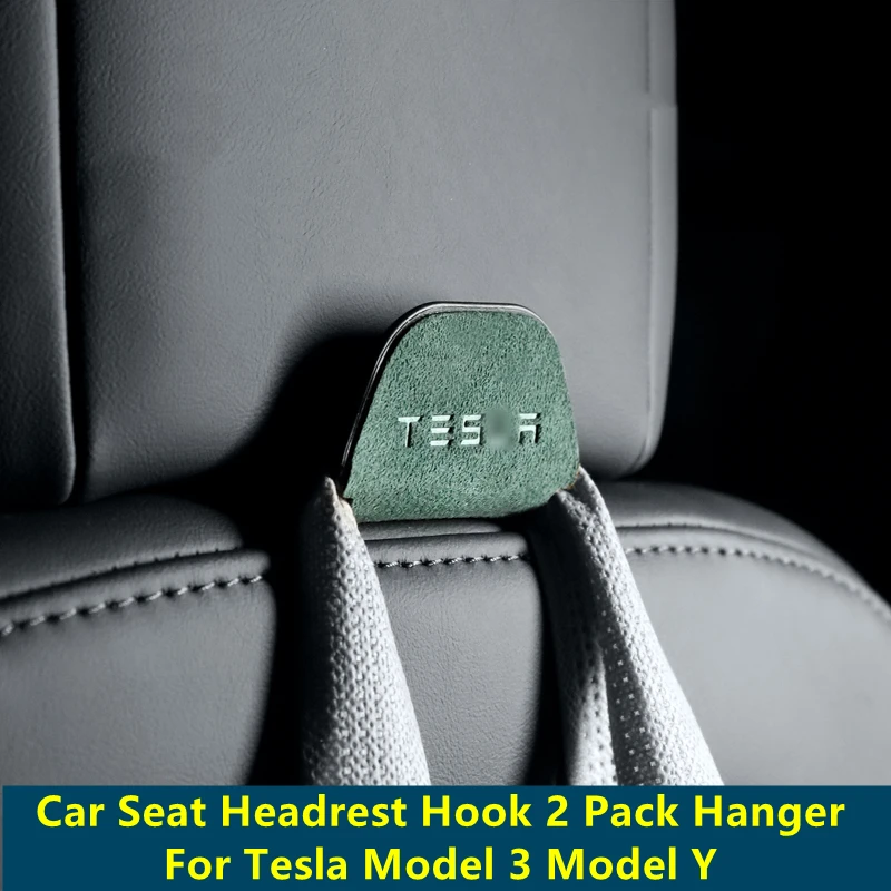 

Крючок на подголовник автомобильного сиденья Tesla Model 3, аксессуары для модели Y, органайзер для хранения, крючки-держатели для сумок на сидень...