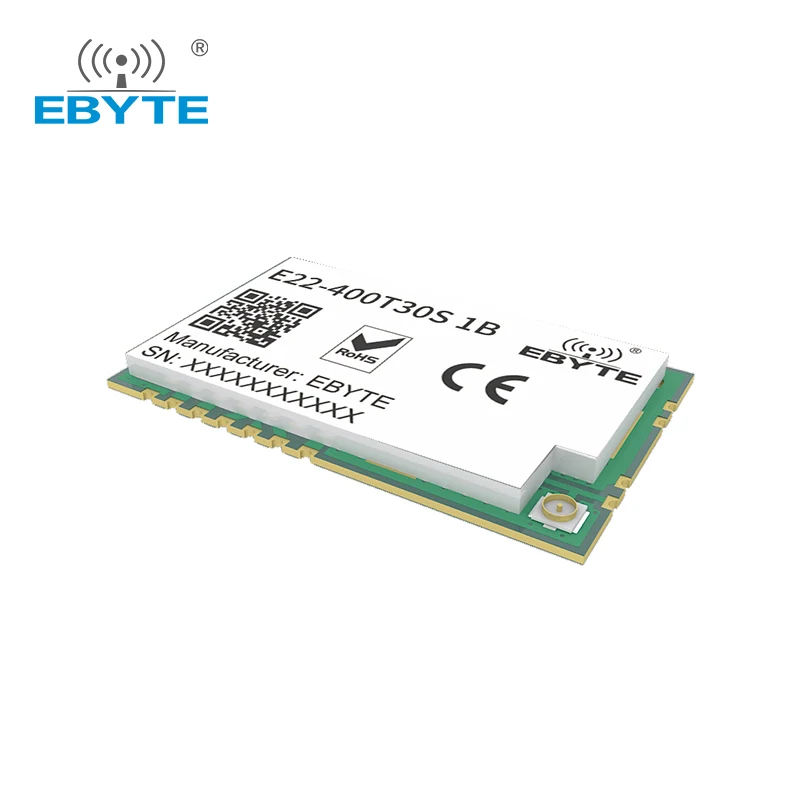 5PCS E22-400T30S-V2.1 SX1268 433MHz Wireless Transmitter and Receiver 30dBm UART SMD RF Module Built-in PA+LNA Stamp/IPX IoT