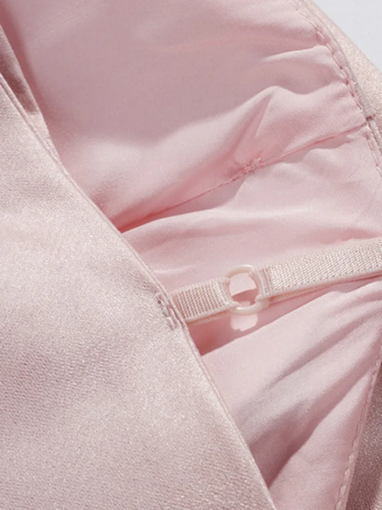 DEAT 2024 летнее платье-бретелька с открытой спиной и бантом для женщин модное