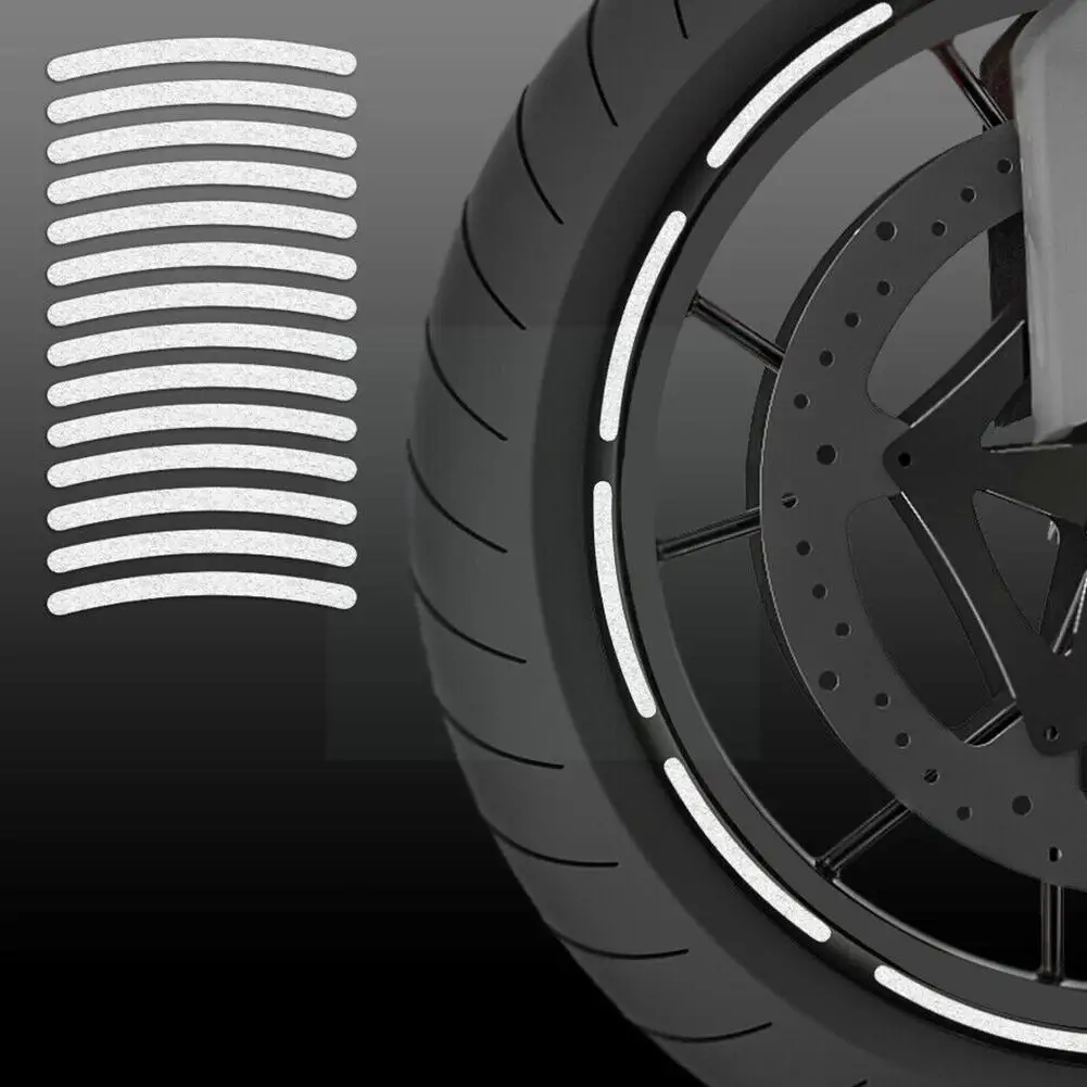 

Car Tire Rim Sticker Auto Reflective Sticker Safety Luminous Stripe Wheel Hub Exterior Decoration For Vehicle Motorcycle Bi M7A6