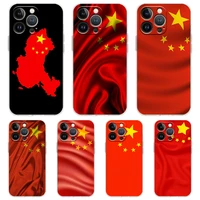 chinese national flag soft transparent phone case cover for iphone 13 12 11 pro max x xr 8 7 plus se2020 xs max luxury shell bag