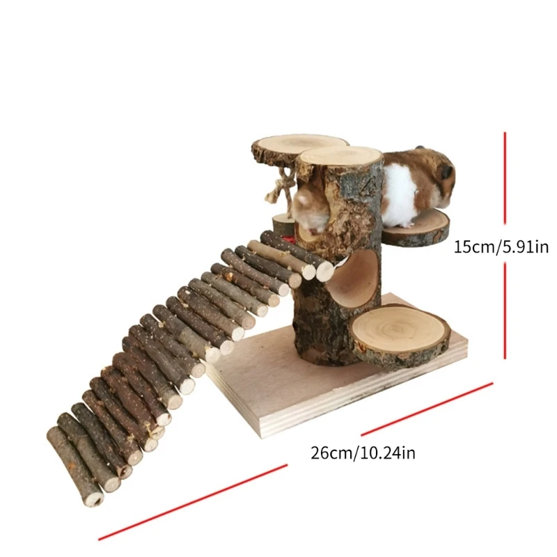 Универсальная игрушка-лестница для хомяка комбинированный набор деревянных