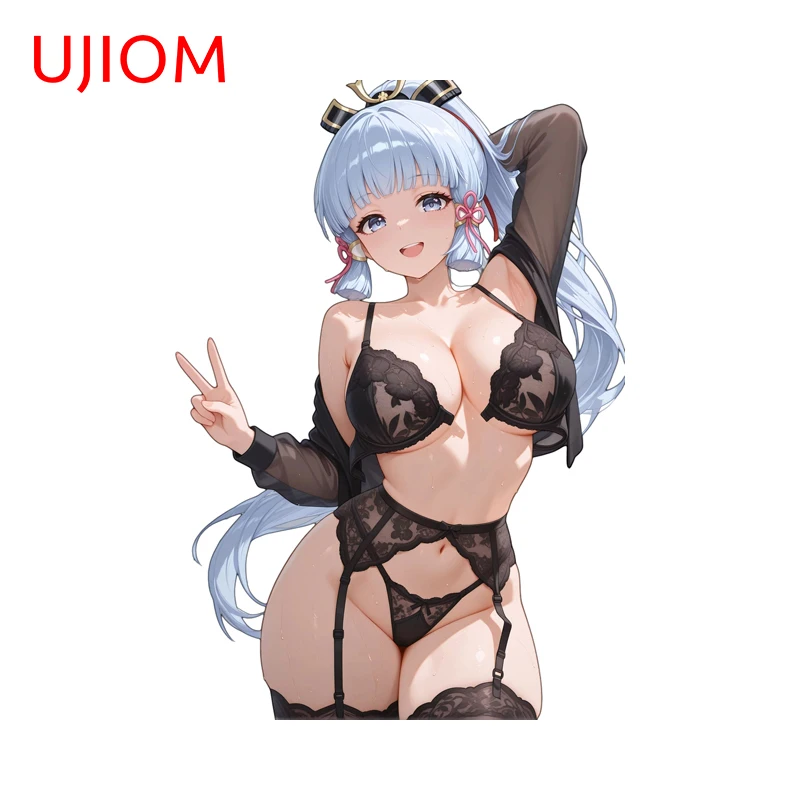 

UJIOM сексуальное бикини Kamisato Ayako Genshin Impcat наклейки на стену забавная гостиная компьютерная наклейка простой декор комнаты эстетический