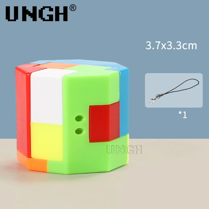 3D пазл Luban Lock Брелок Волшебный куб Конг Мин Интеллектуальные головоломки детские