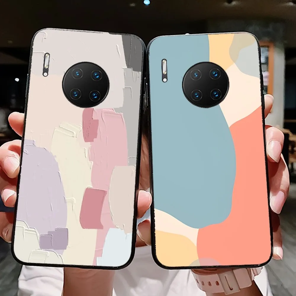 

Art Geometric Phone Case For Huawei Mate 10 20 30 40 50 lite pro Nova 3 3i 5 6 SE 7 pro 7SE
