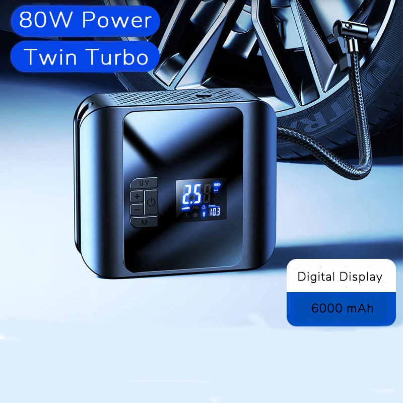 Cafele Electric Car Inflator Pump Portable Powerful Tyre Wireless Digital Air Compressor For Motorcycle Bicycle |