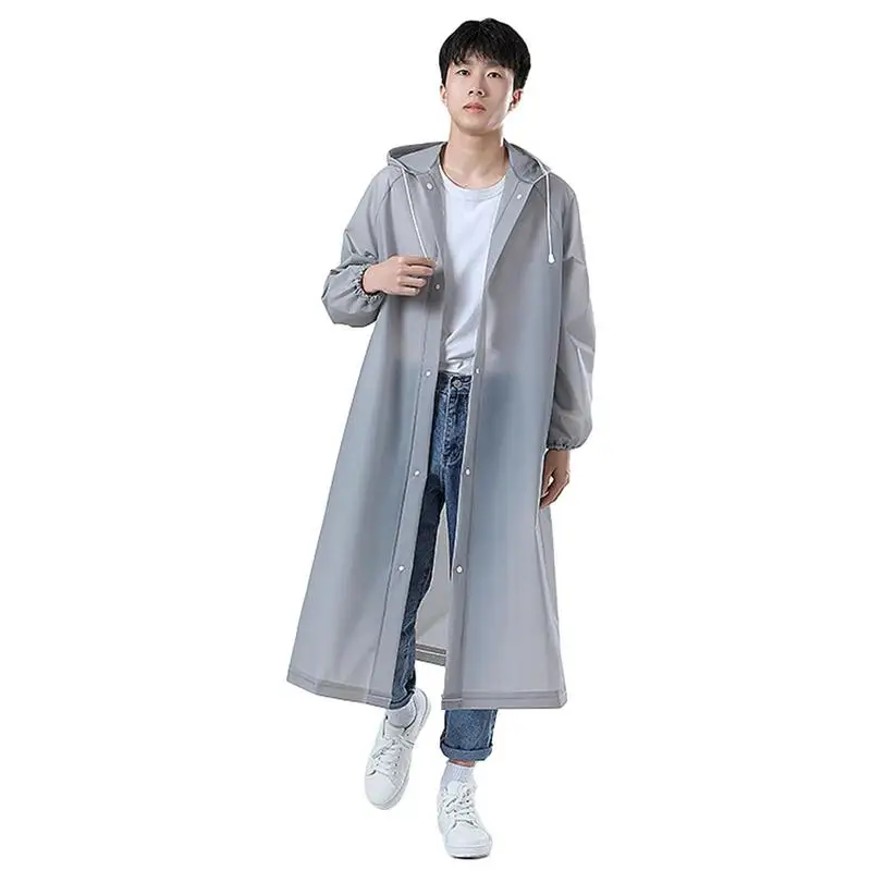 

Raincoat Disposable Poncho Unisex Raincoat Waterproof Poncho Polyester Taff Black Pocket Cape Women Men Impermeable Thickened Wa