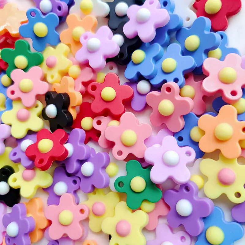 10-30 шт. брелок с цветами кулон красочный ПВХ-брелок подвески для ключей сделай сам