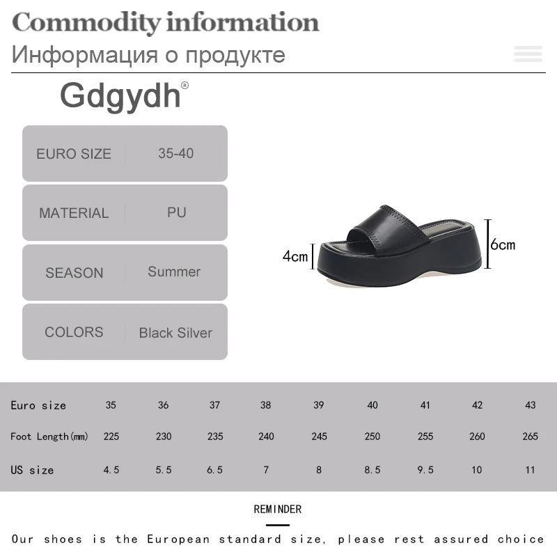 Gdgydh Women's Wedge Sandals Open Toe Outdoor Summer Casual Platform Slides Thick Soled Sports Slippers Silver Comfort