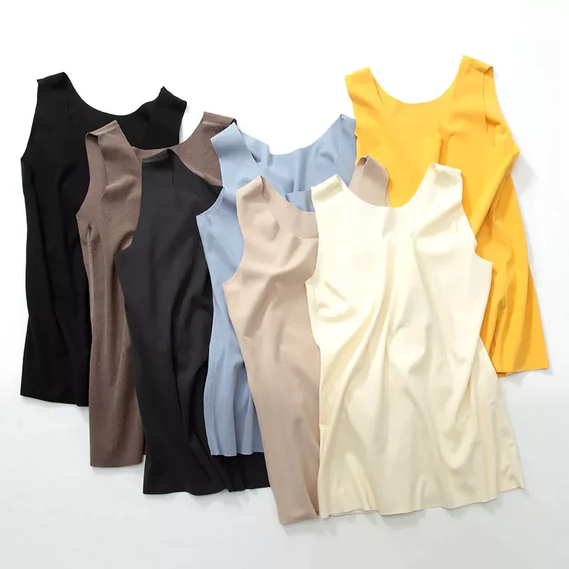 Underwear Warm Body Tops Vest Women Sleeveless Slim Seamless O Neck Autumn Winter Solid Warm Solid Thermal Underwear