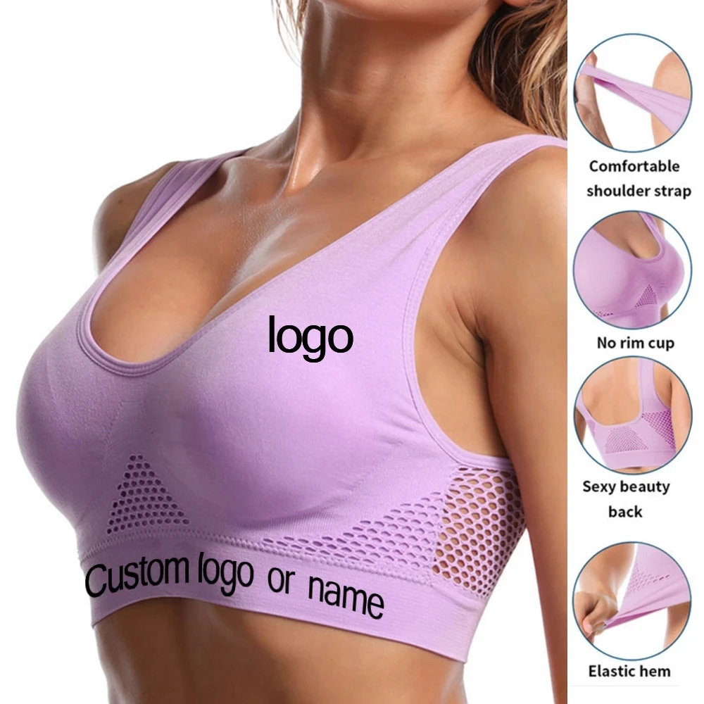 

Seamless Women Sports Bras Fitness Gym Running Underwear Shockproof Bra Plus Size Crop Top Breathable Yoga Beautiful Back Bra