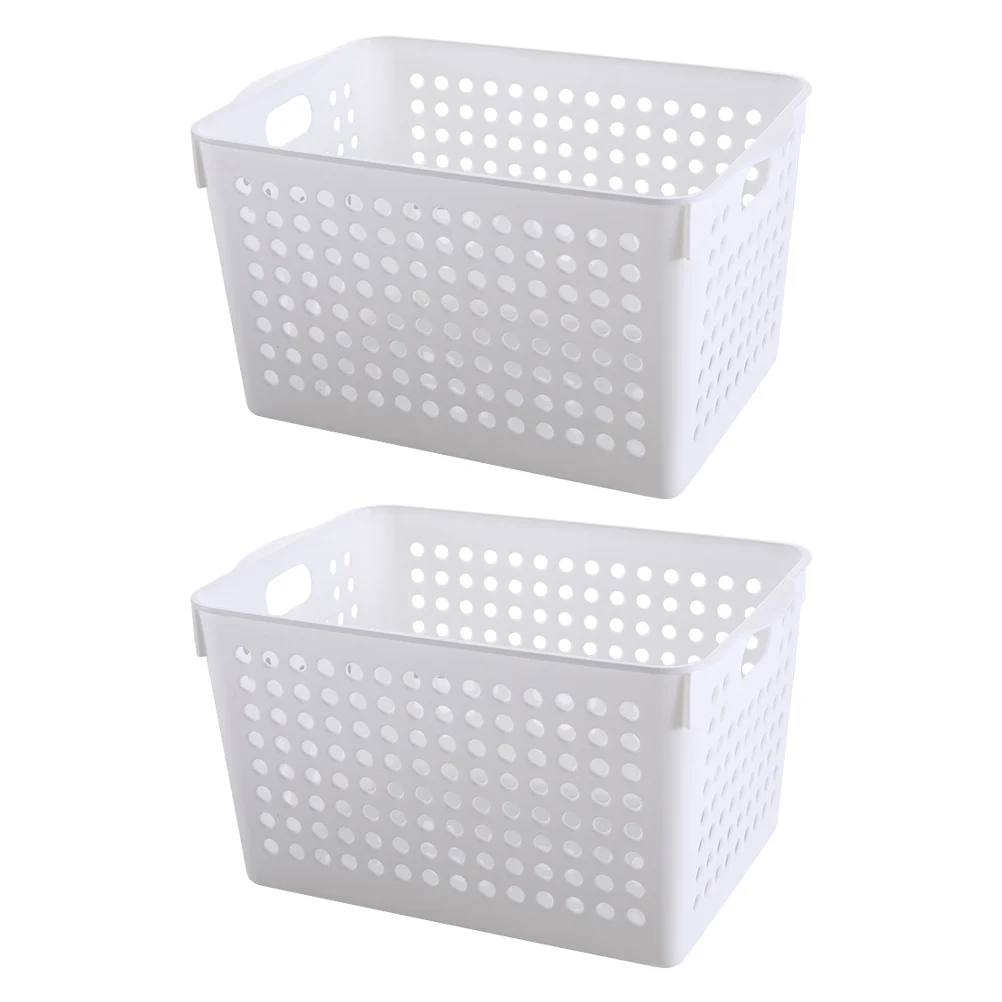 

Storage Basket Office Desktop Holder Organizer Organizing Book Box Containers Makeup Kitchen Bins File Household Container