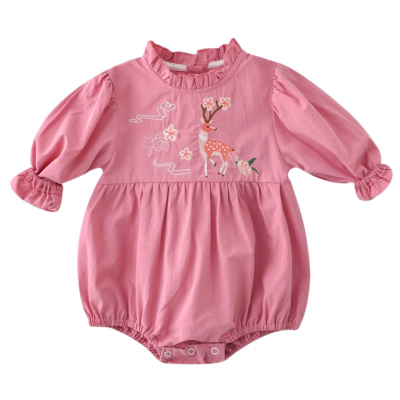 

Kids Bodysuits Newborn Rompers 2022 Spring Summer Girl One-Pieces Clothes Baby Embroidery Clothing Toddler Infant Jumpsuits