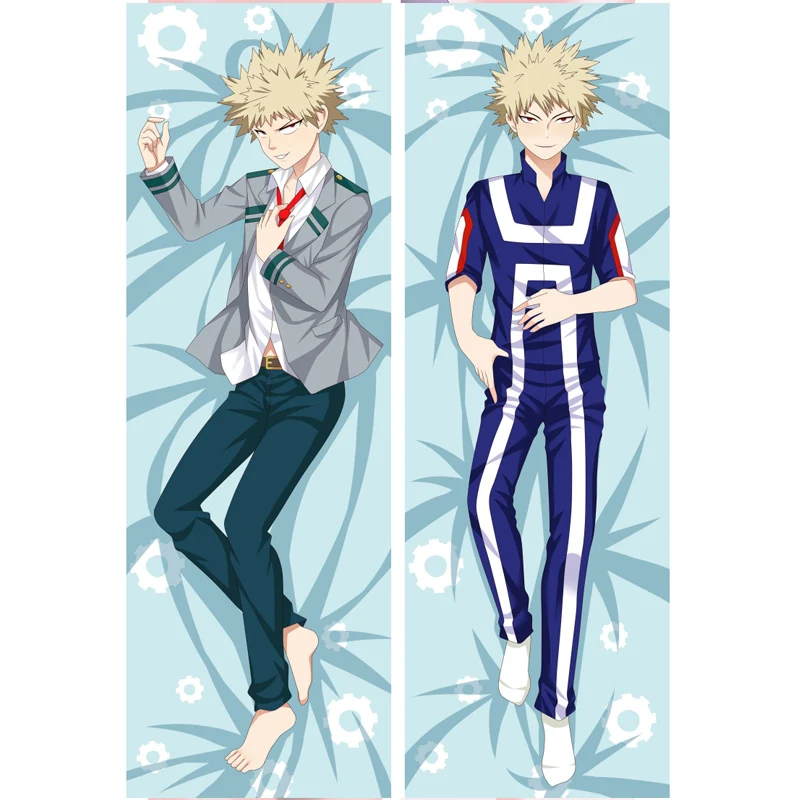 

Anime My Hero Academia Katsuki Bakugou Dakimakura Hugging Body Pillow Case Custom DIY Cushion Otaku Man Cosplay Costume Cover