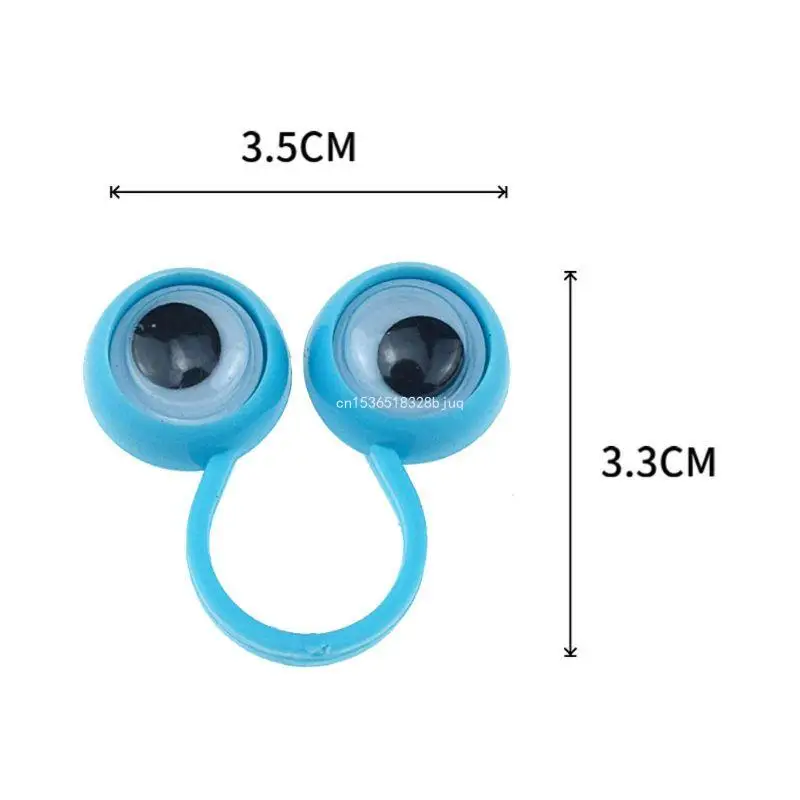 50 шт./компл. новые мультяшные кольца забавные с костяшками глаз куклы для Googly Eyes