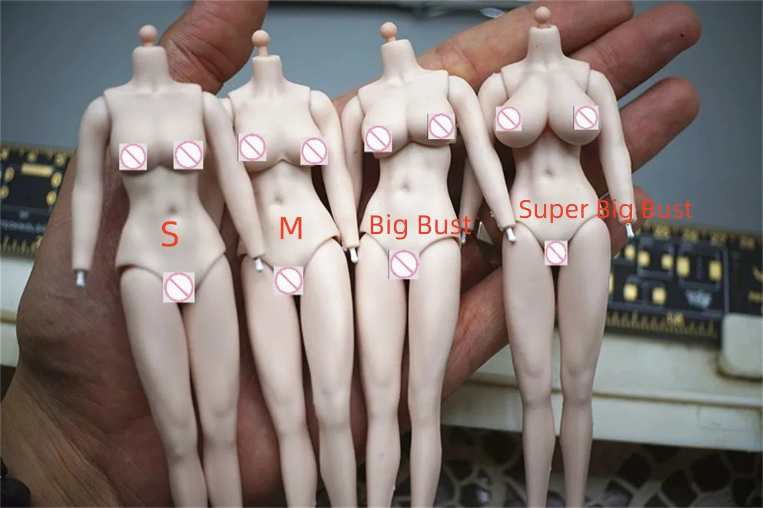 

HENG TOYS 1/12 Small Medium Big Breast Fexible Girl Female Body Pale for 6 Inches Action Figure Model Toys