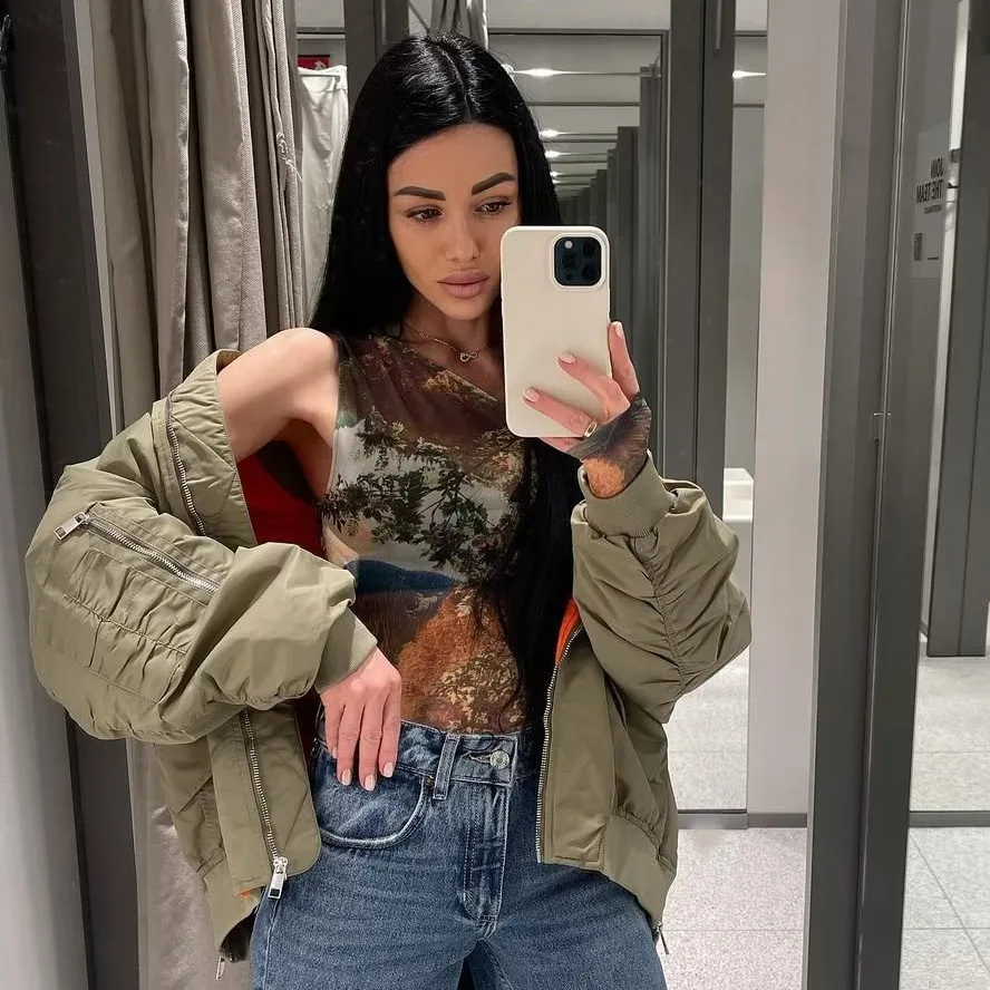 

Зимняя куртка-бомбер, Женская Повседневная модная Толстая свободная хлопковая куртка на молнии, уличная одежда, женская верхняя одежда, шикарные бейсбольные парки, Новинка