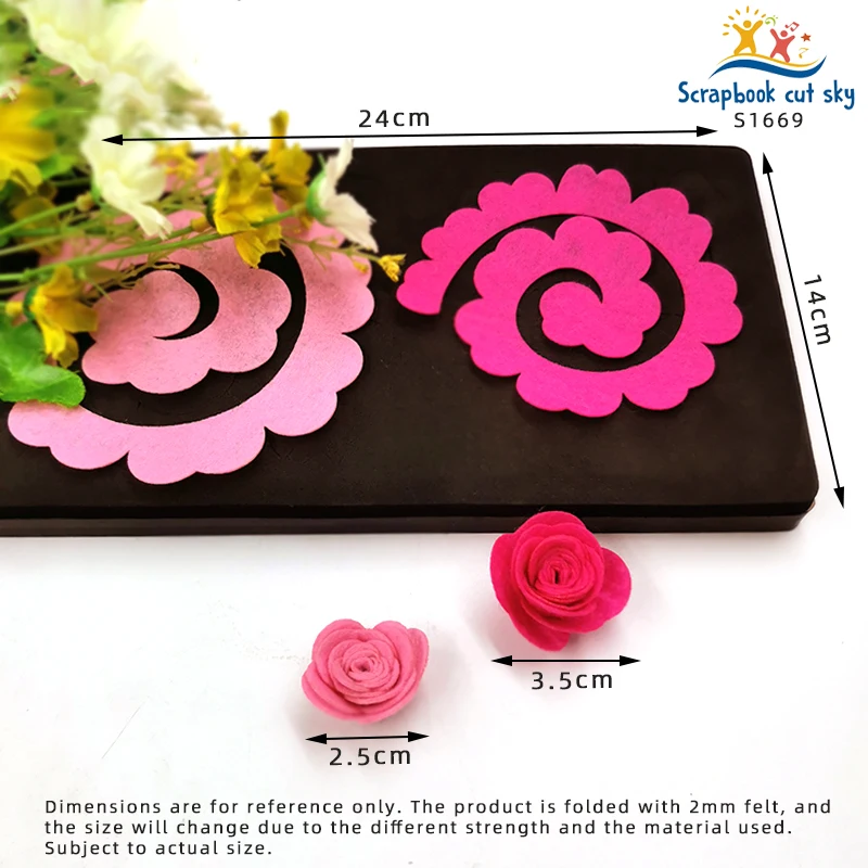 

S1669 flower cutting die handmade suitable for common general machines in the market