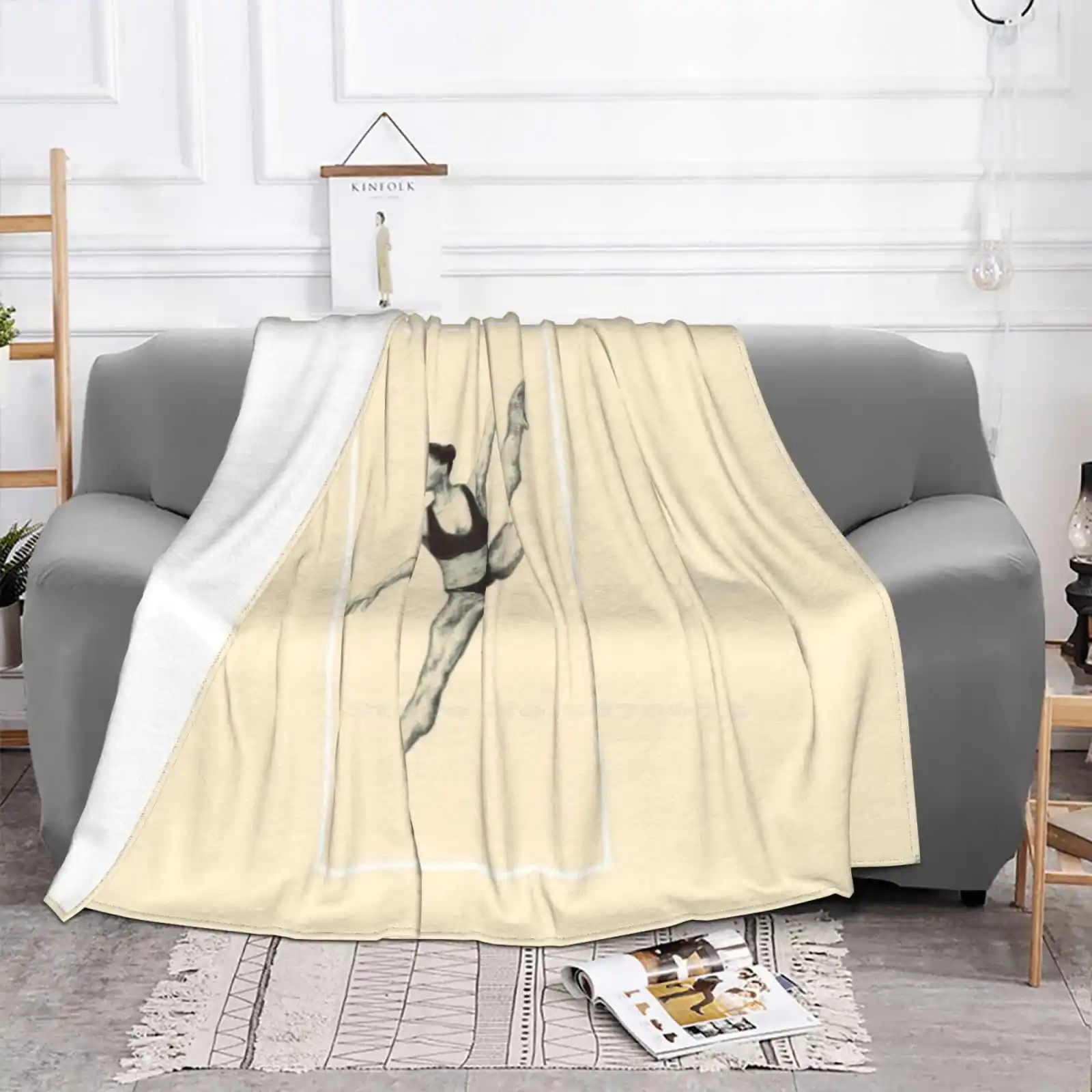 Dance Like Misty Copeland Best Selling Room Household Flannel Blanket American Ballet Theatre Abt Sketch