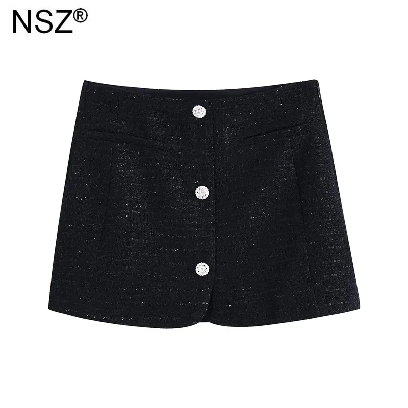 

Женская твидовая юбка-карандаш с высокой талией