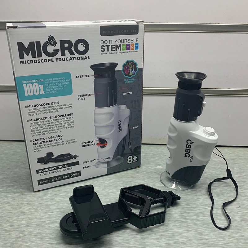 Детский портативный электронный ручной мини-набор оборудования для научных