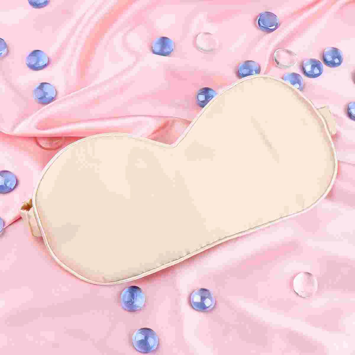 

Eye Mask Travel Sleeping Silk Eyepatch Shading Headband Cover Blackout Blocking Luxury Light Blindfolds Goggles Rest Breathable