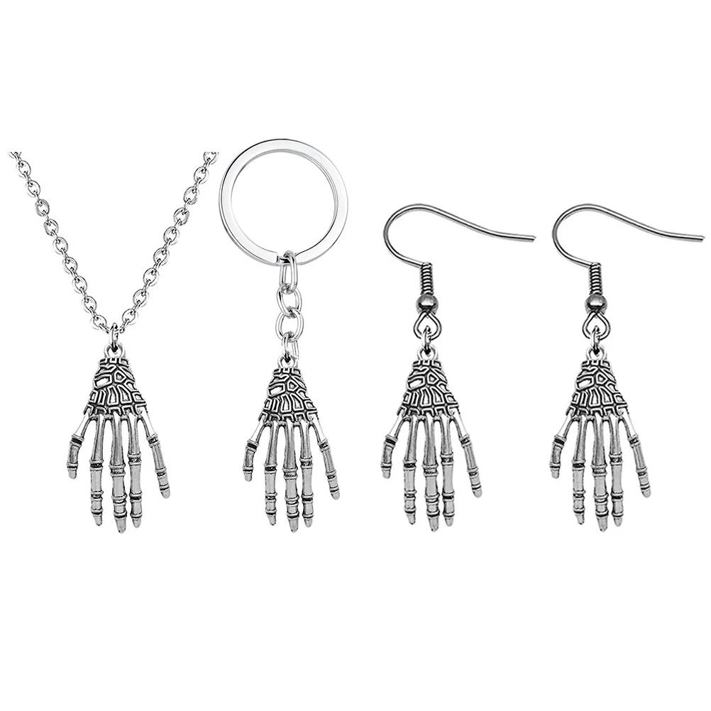 

1 Set of Key Chain GothicJewelry Set Gothic Biker Necklace Accessories Set