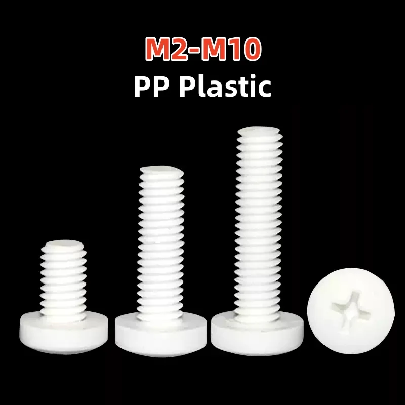 

Белые винты из пластика M2 M2.5 M3 M4 M5 M6 M8 M10