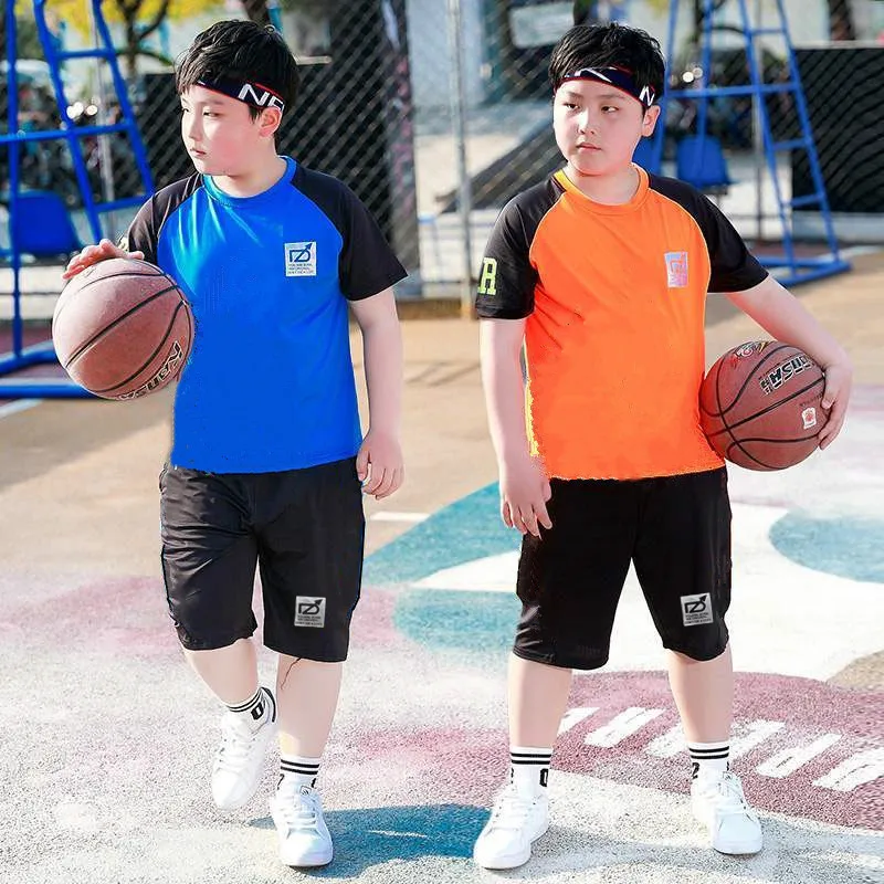 Спортивный костюм для мальчиков с коротким рукавом Быстросохнущий Свободный
