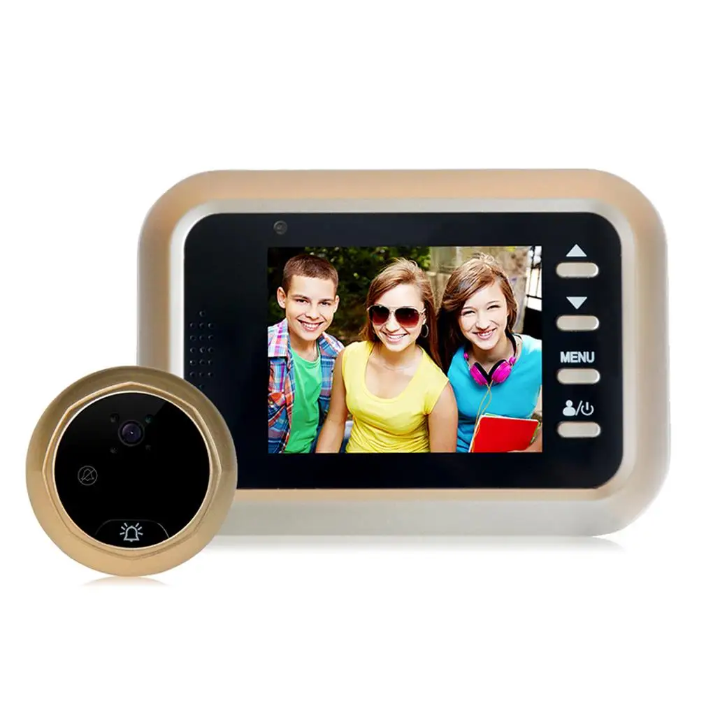 

2.4 inch LCD Color Screen Digital Doorbell Smart Electronic Peephole Night Vision Door Video Camera With Human Motion Detection