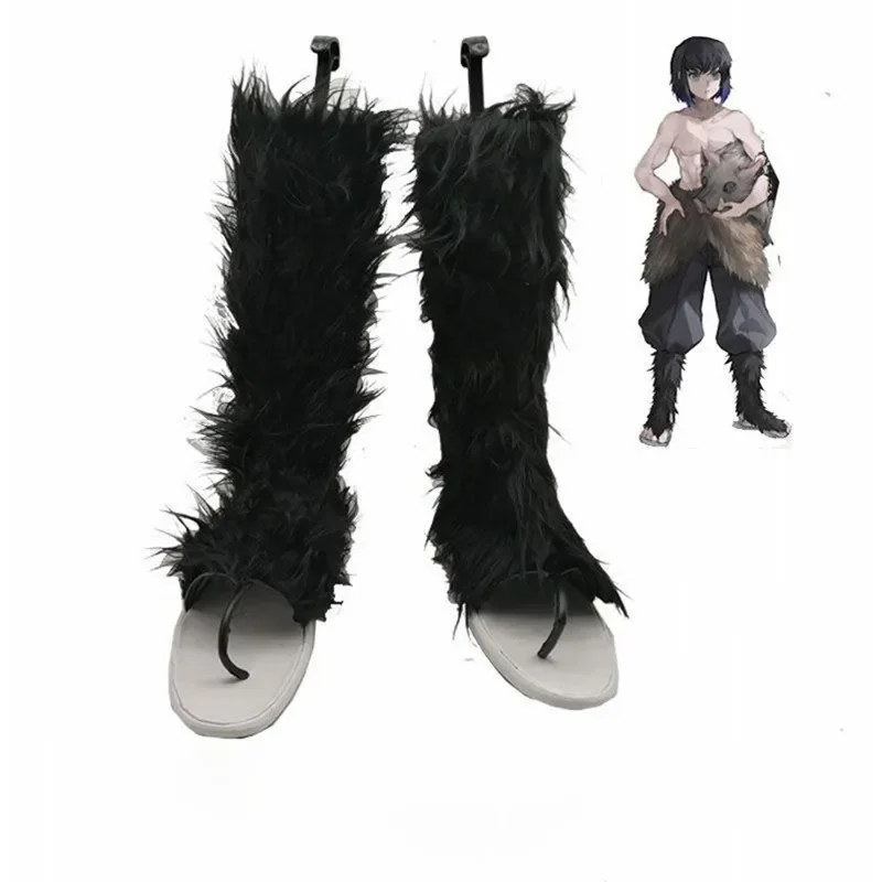 

Аниме Косплей демона Slayer Kimetsu No Yaiba Hashibira Inosuke ботинки для взрослых на Хэллоуин костюм аксессуары